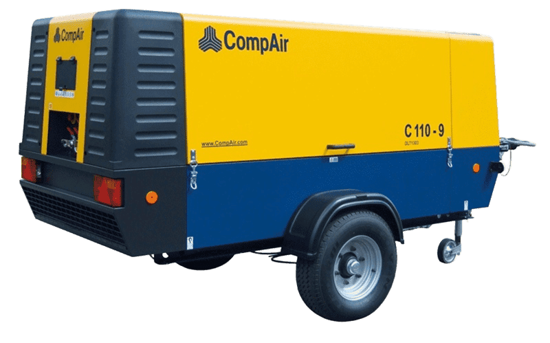 Передвижной компрессор CompAir на шасси